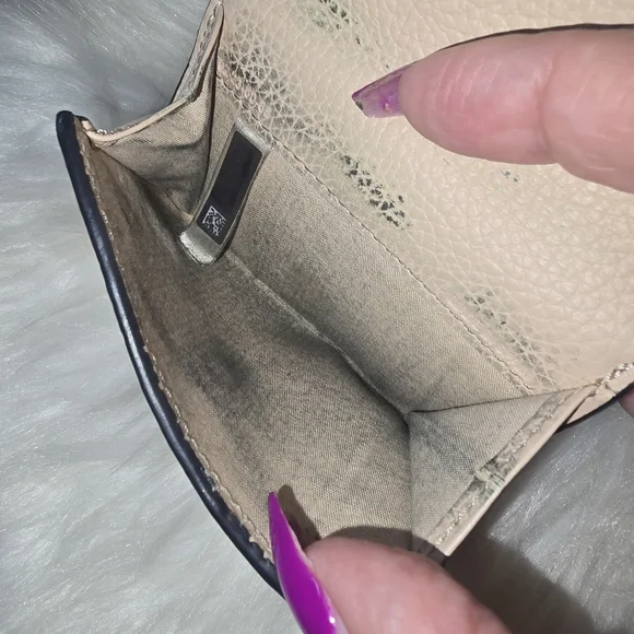 Chloé Alphabet Tri-Fold Wallet in cement pink calfskin leather - Picture 6 of 6